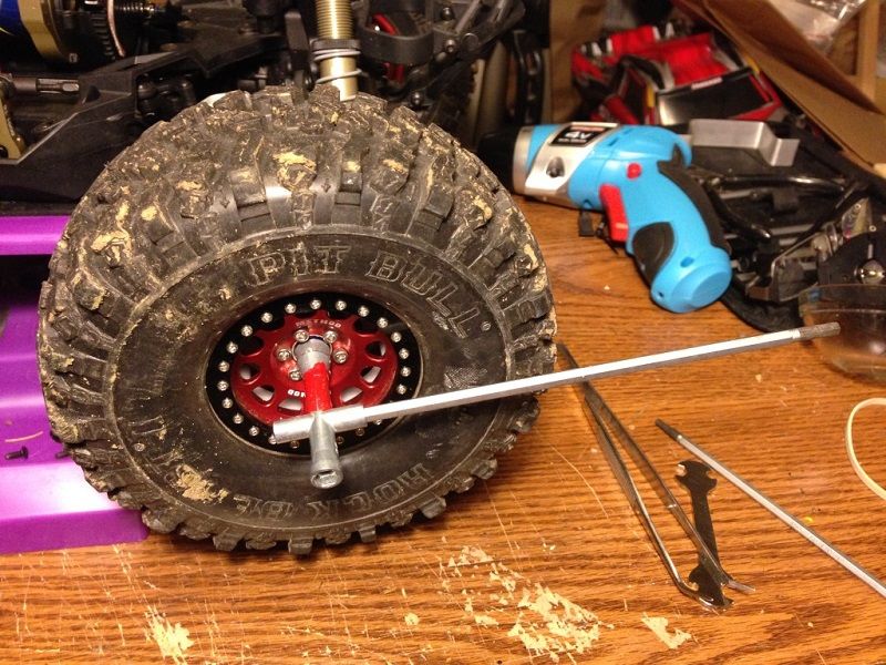 attaching bike wheels to an axle
